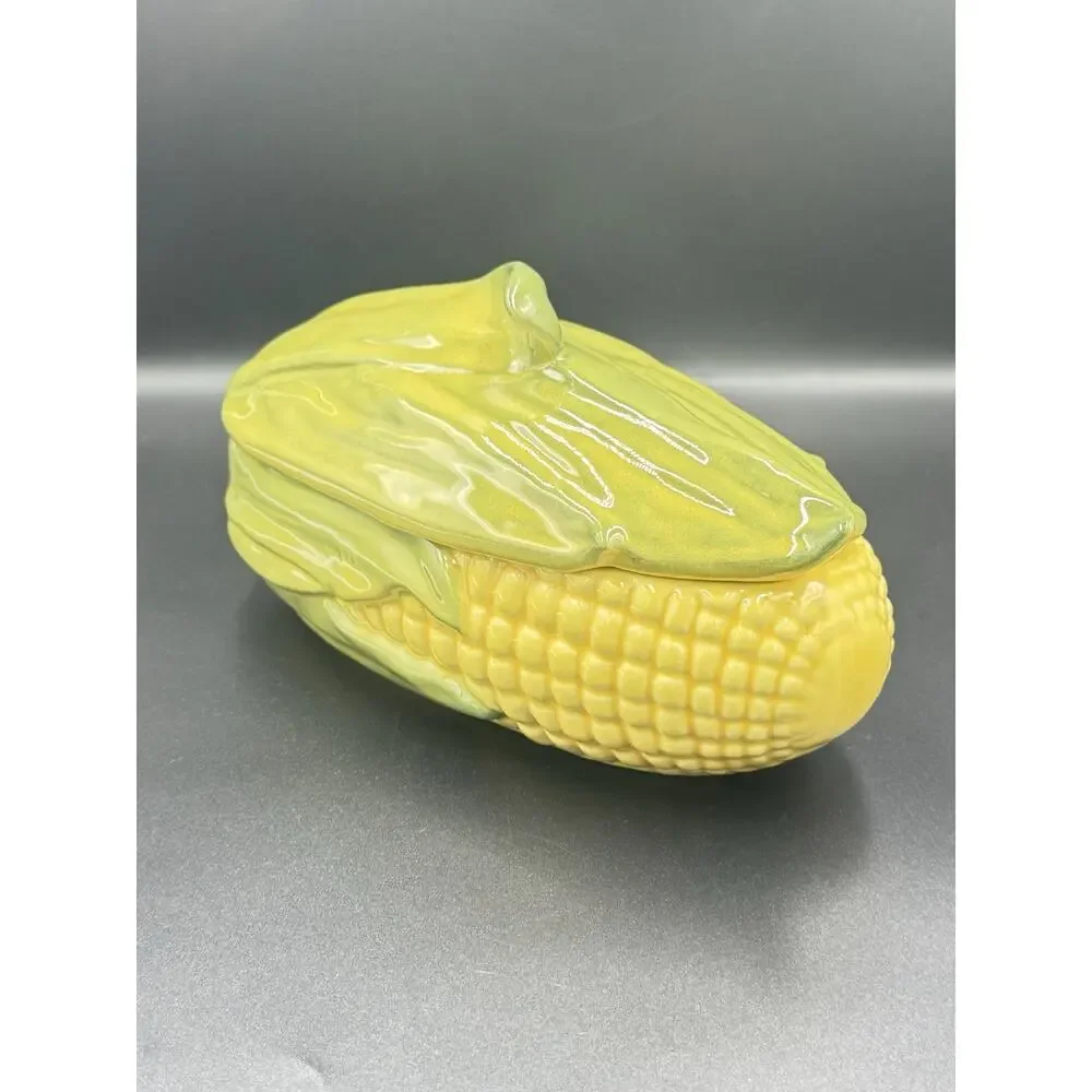 Vintage Shawnee Pottery Corn King Covered Casserole Dish #74 USA 1.5 Qt Ceramic